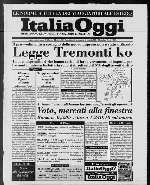 Italia oggi : quotidiano di economia finanza e politica